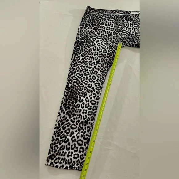 Rag & Bone Boyfriend Snow Leopard Print Womens Pants Size 28 - Picture 12 of 14